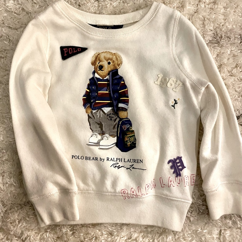 Toddler Ralph Lauren Polo Bear Fleece Sweater